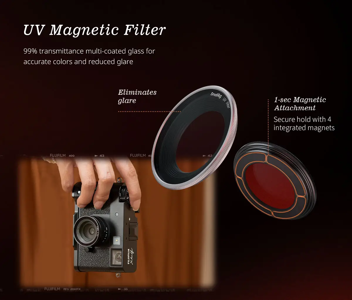 Бленда SmallRig 5393 для Fujifilm X half (Серебро)