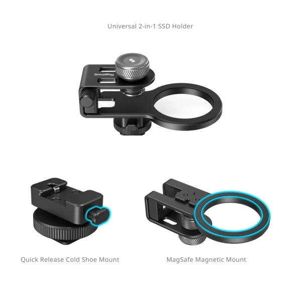 Универсальный держатель 2 в 1 SmallRig 4779 MagSafe, Cold Shoe Universal SSD Holder