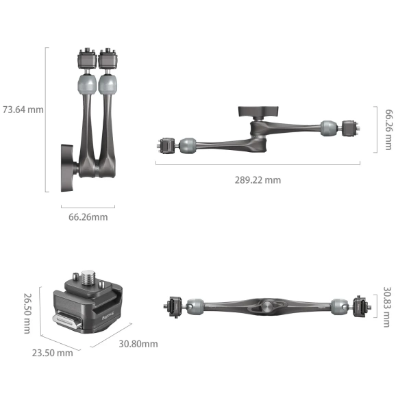 Держатель SmallRig 4489 HawkLock H21 быстросъёмный Magic Arm (11