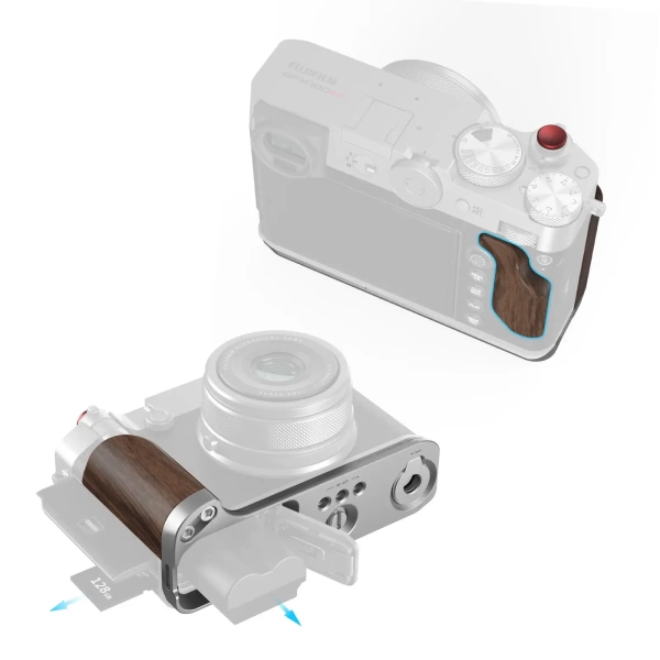 L площадка SmallRig 5265 с деревянной ручкой для FUJIFILM GFX100RF (Серебро) L площадка SmallRig 5265 с деревянной ручкой для FUJIFILM GFX100RF (Серебро)