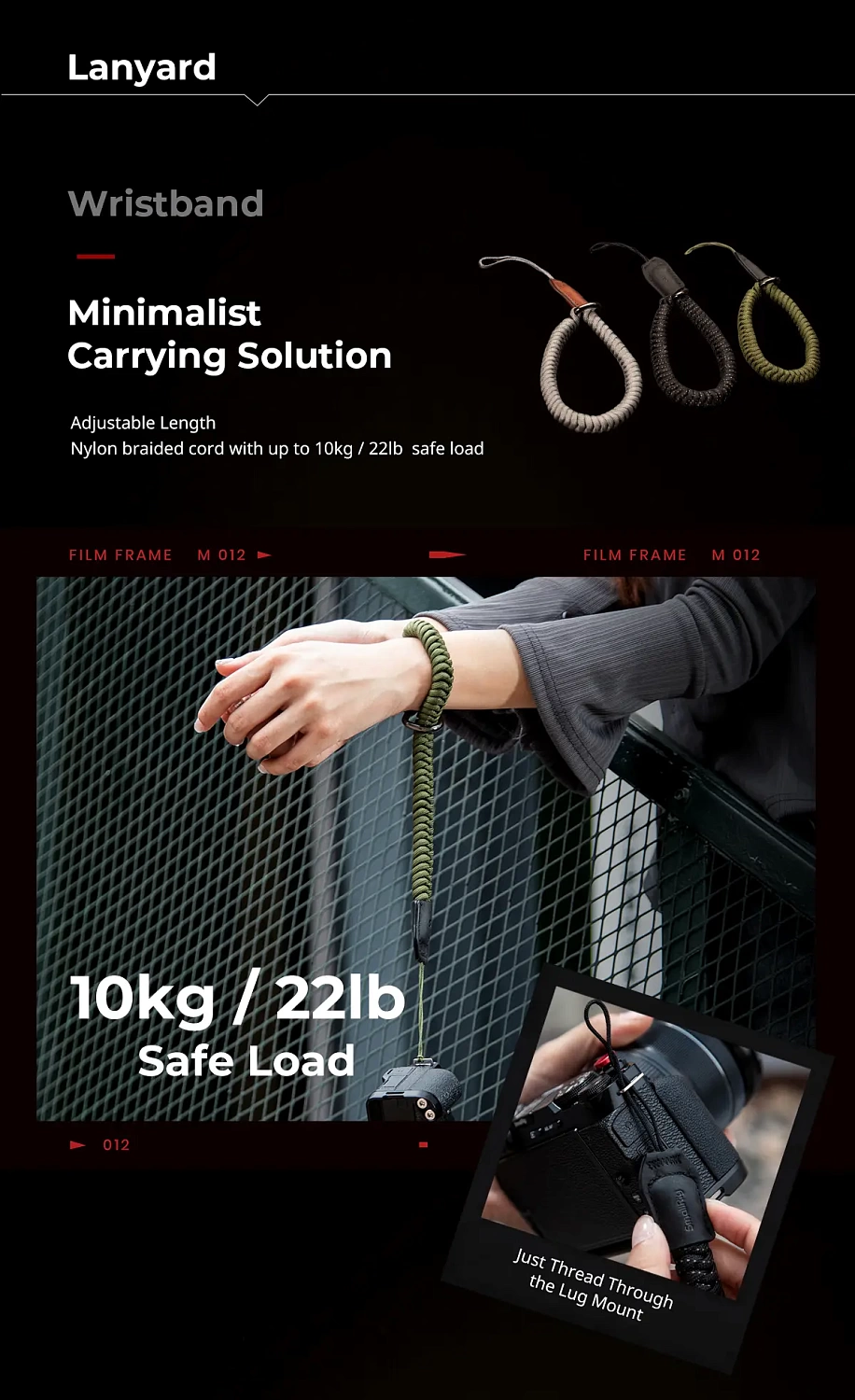 Ремешок SmallRig 5056 Universal Braided (Зеленый)