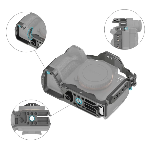 Комплект быстросъемной клетки SmallRig 4538 для Sony Alpha 7R V / Alpha 7 IV / Alpha 7S III