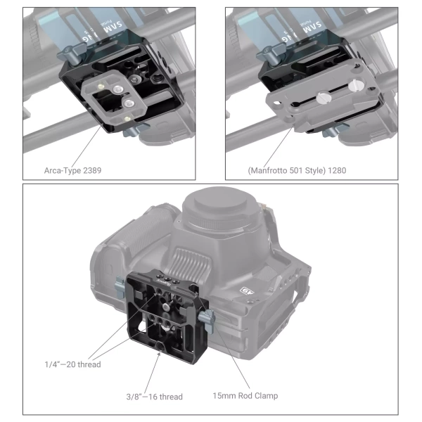 Универсальная базовая площадка 15 мм SmallRig 3357