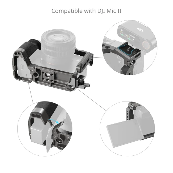 Клетка SmallRig 5198 HawkLock Kit с силиконовой ручкой для Sony Alpha A7C II, A7CR