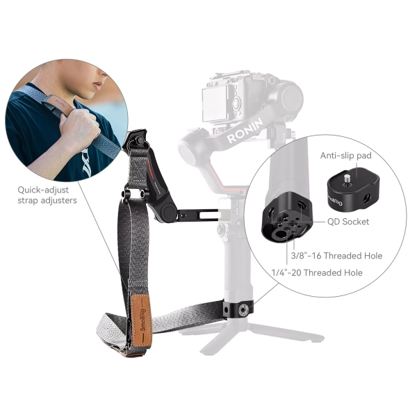 Ручка SmallRig 4383 с ремешком Kit для DJI RS 3, RS 3 Pro, RS 2