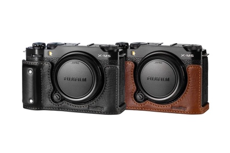 Кожаный чехол SmallRig 4879 Half Case Kit для Fujifilm X-M5 (Черный)