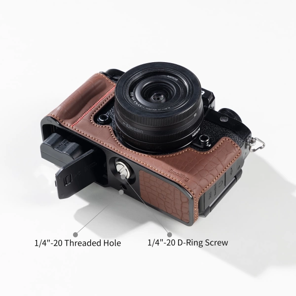 Кожаный чехол SmallRig 5096 Kit для Nikon Z f (коричневый) Кожаный чехол SmallRig 5096 Kit для Nikon Z f (коричневый)