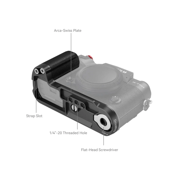 L площадка SmallRig 4783 Silicone для FUJIFILM X-T50 (чёрная)