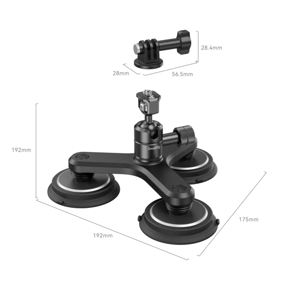 Тройная магнитная присоска SmallRig 4468 Kit для экшн камер