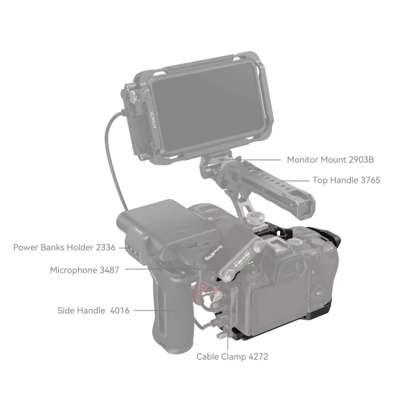 Клетка SmallRig 4161 Black Mamba для Canon EOS R6 Mark II