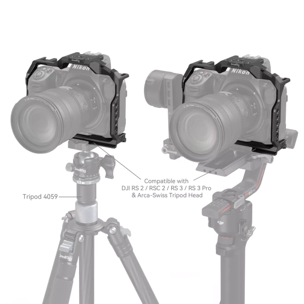 Пример использования клетки для Nikon Z8