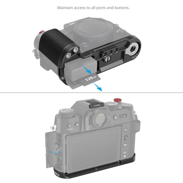 L площадка SmallRig 4783 Silicone для FUJIFILM X-T50 (чёрная)