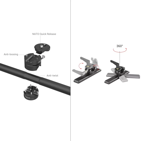 Кольцо ручка SmallRig 3953 Wireless с управлением для DJI RS Series Кольцо ручка SmallRig 3953 Wireless с управлением для DJI RS Series