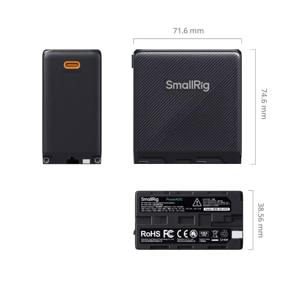 Аккумулятор SmallRig NP-F970 USB-C Black 4469 Аккумулятор SmallRig NP-F970 USB-C Black 4469