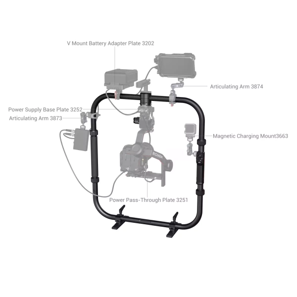 Кольцо ручка SmallRig 3953 Wireless с управлением для DJI RS Series