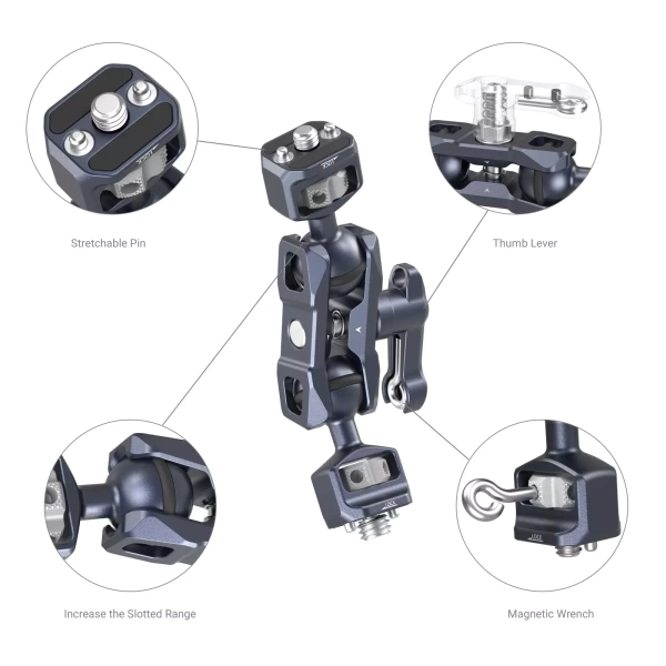 Крепление держатель SmallRig 3874 Magic Arm (1/4” и ARRI)