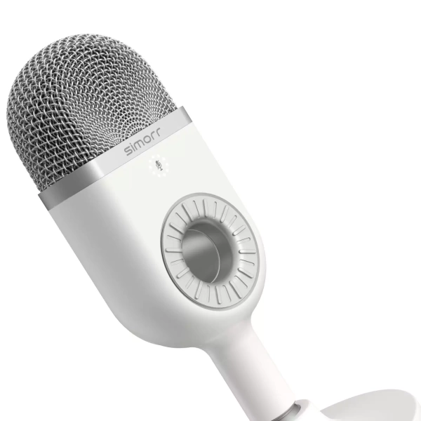 Настольный микрофон Simorr 3492 Wave U1 USB белый