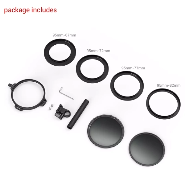 Комплект фильтров SmallRig 3864 95 мм CPL-VND Kit with Rod Clamp