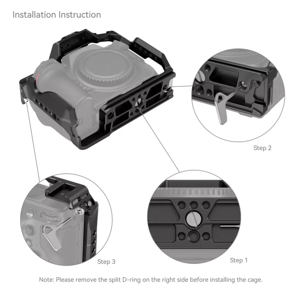 Отверстия и крепления клетки для Nikon Z8