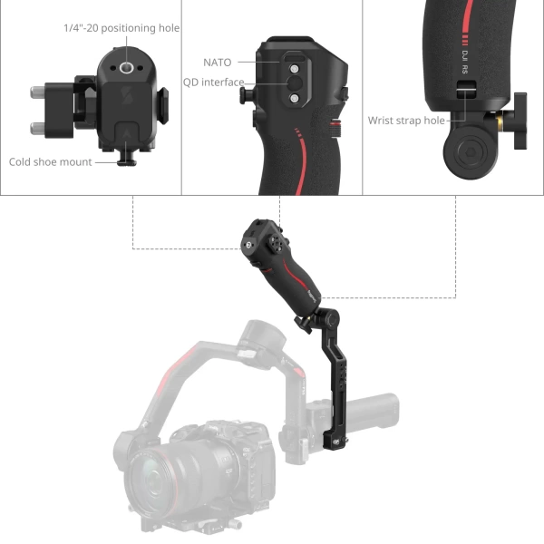 Ручка SmallRig 4326 Focus Control Sling Handle для DJI RS Series