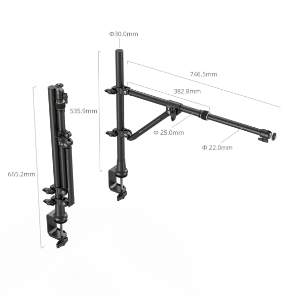 Кронштейн SmallRig 4304 Desktop для съемки сверху/трансляции в реальном времени Кронштейн SmallRig 4304 Desktop для съемки сверху/трансляции в реальном времени