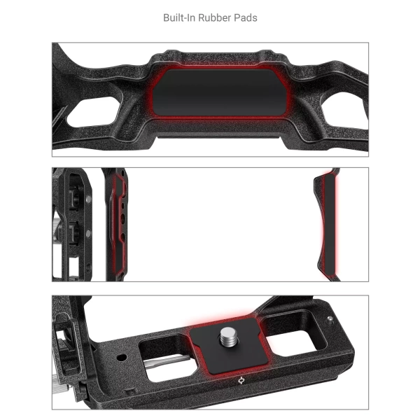 Клетка половинка SmallRig Black Mamba с держатлем кабеля для Canon EOS R5, R6, R5 C 3656